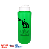 32 oz. Sports Bottle with Flexible Straw