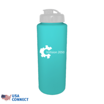 32 oz. Sports Bottle with Flexible Straw