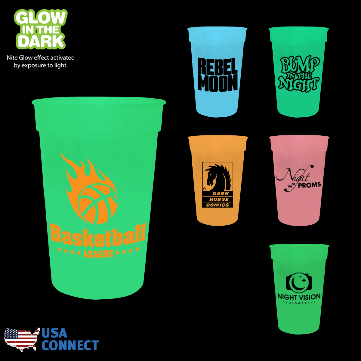 17 oz. Nite Glow Stadium Cup