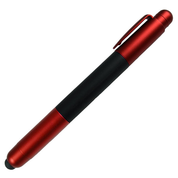 Reversible Screwdriver and Ballpoint Pen with Metallic Caps and Stylus