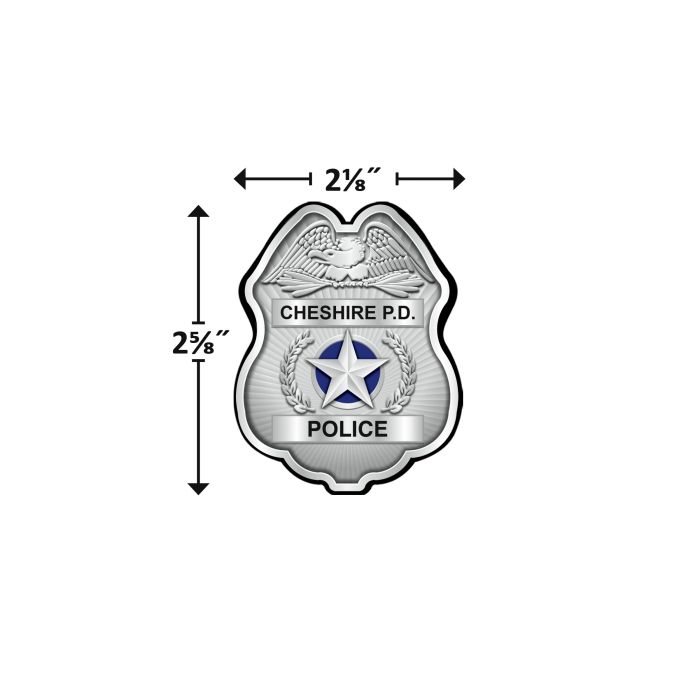 Plastic Police Badge Decal