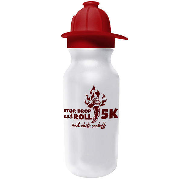 20 oz. Value Cycle Bottle w/Fireman Helmet Push'n Pull Cap