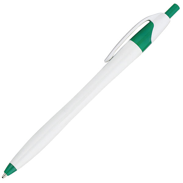 White Barrel European Design Ballpoint Click Pen