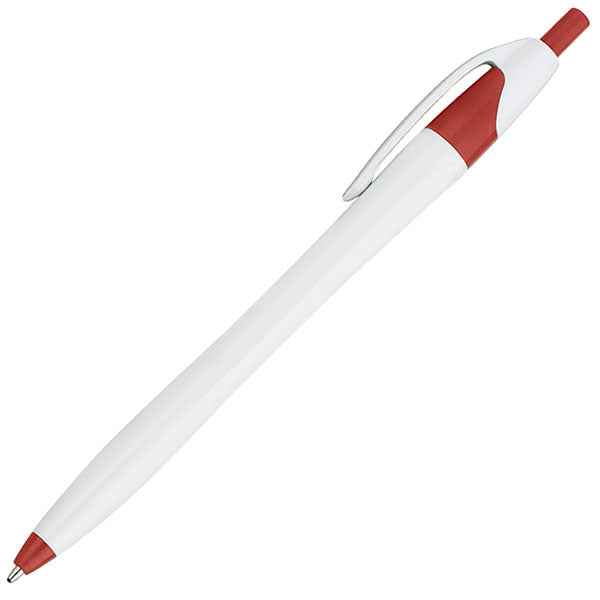 White Barrel European Design Ballpoint Click Pen