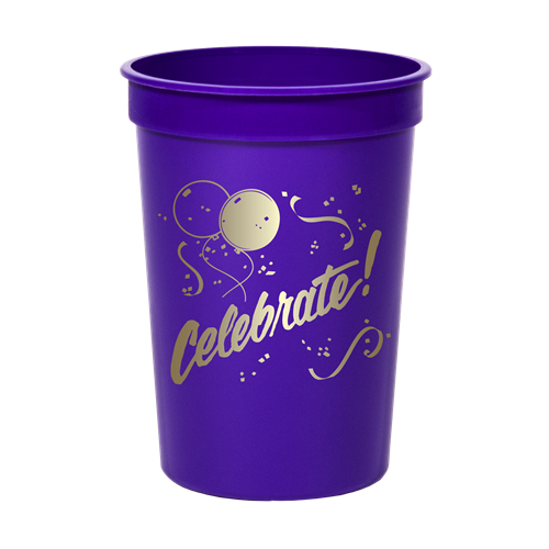 12 oz. Smooth Colored Stadium Cup