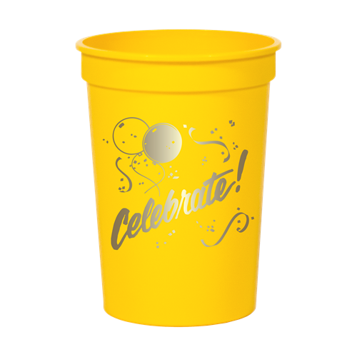 12 oz. Smooth Colored Stadium Cup