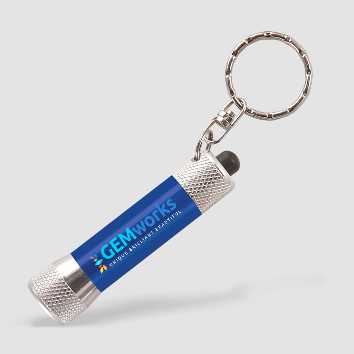 Chroma - LED Flashlight with Keyring - Full Color Imprint