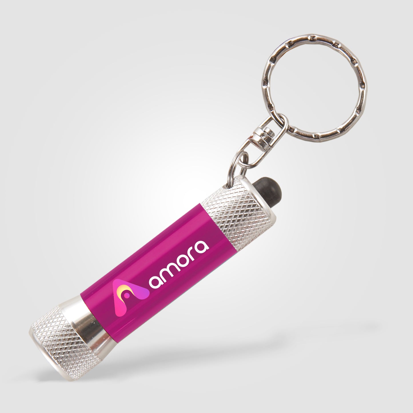 Chroma - LED Flashlight with Keyring - Full Color Imprint