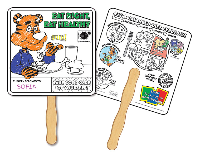 Coloring Hand Fans