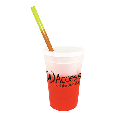 Mood 17 oz. Stadium Cup/Straw/Lid Set