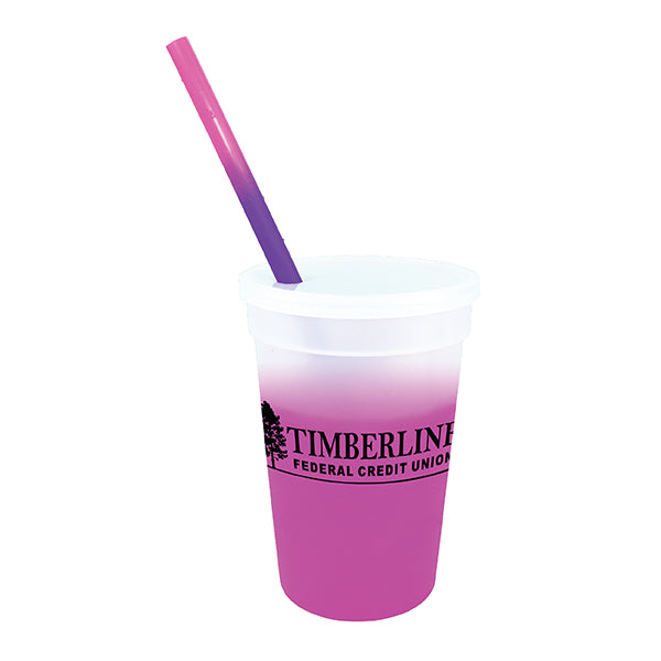 Mood 17 oz. Stadium Cup/Straw/Lid Set