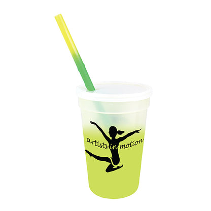 Mood 17 oz. Stadium Cup/Straw/Lid Set
