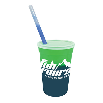 Mood 17 oz. Stadium Cup/Straw/Lid Set