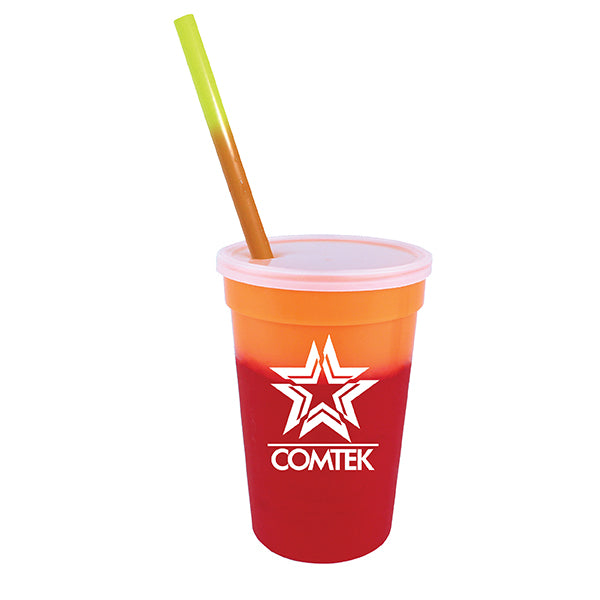 Mood 17 oz. Stadium Cup/Straw/Lid Set