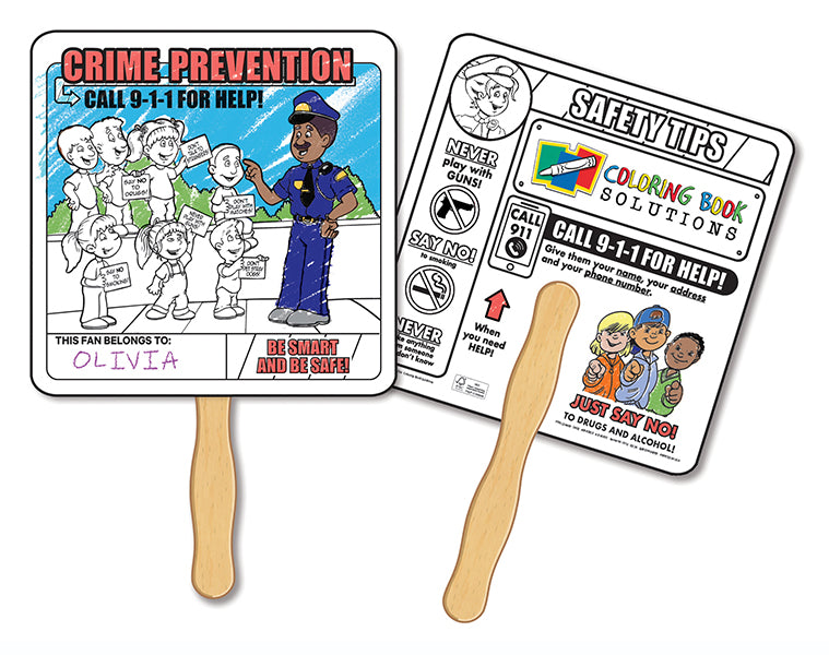 Coloring Hand Fans