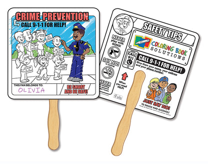 Coloring Hand Fans