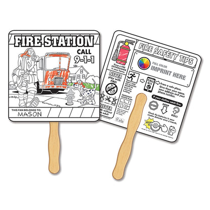 Coloring Hand Fans